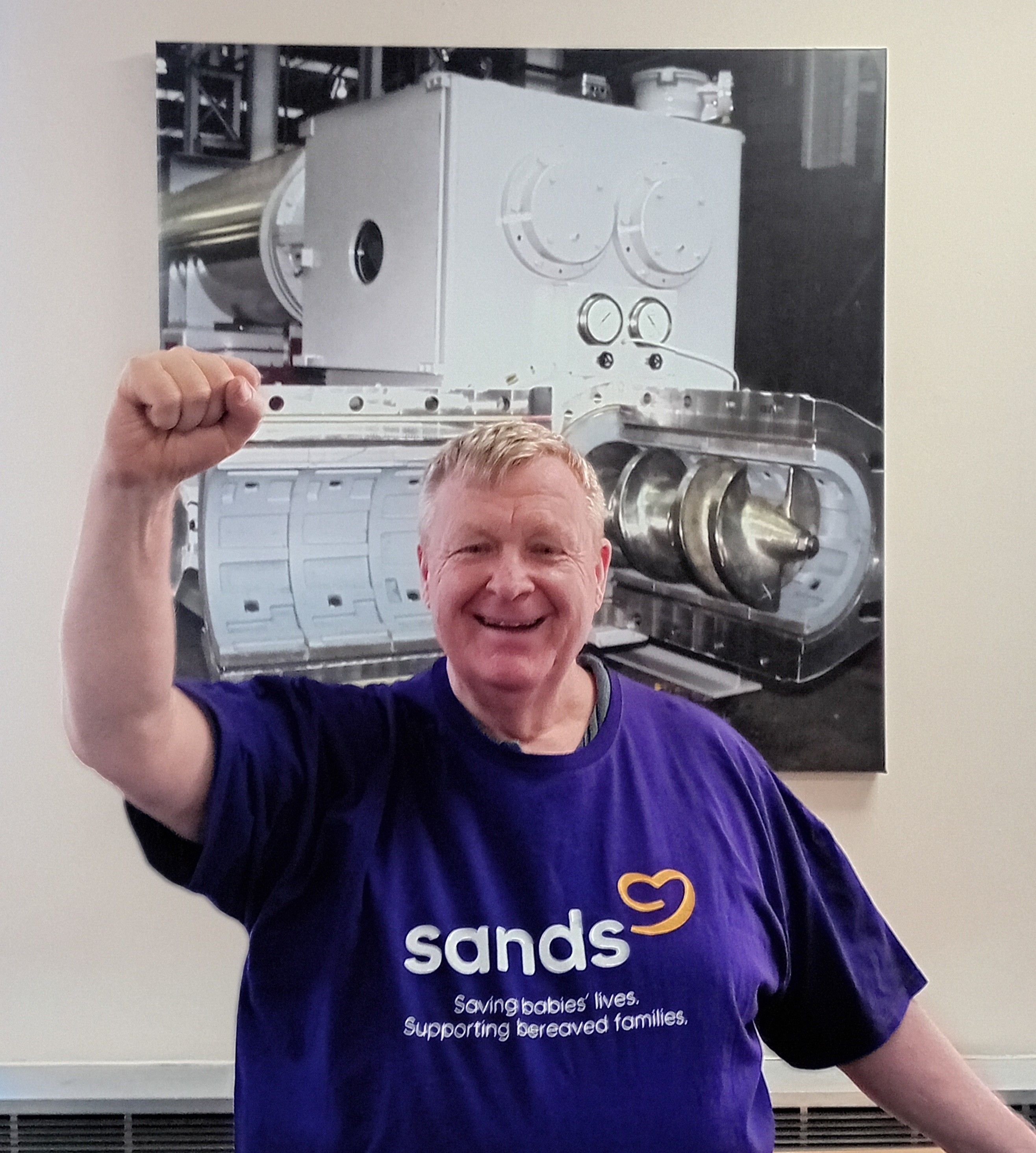 Mark successfully completing his March challenge of walking 100KM