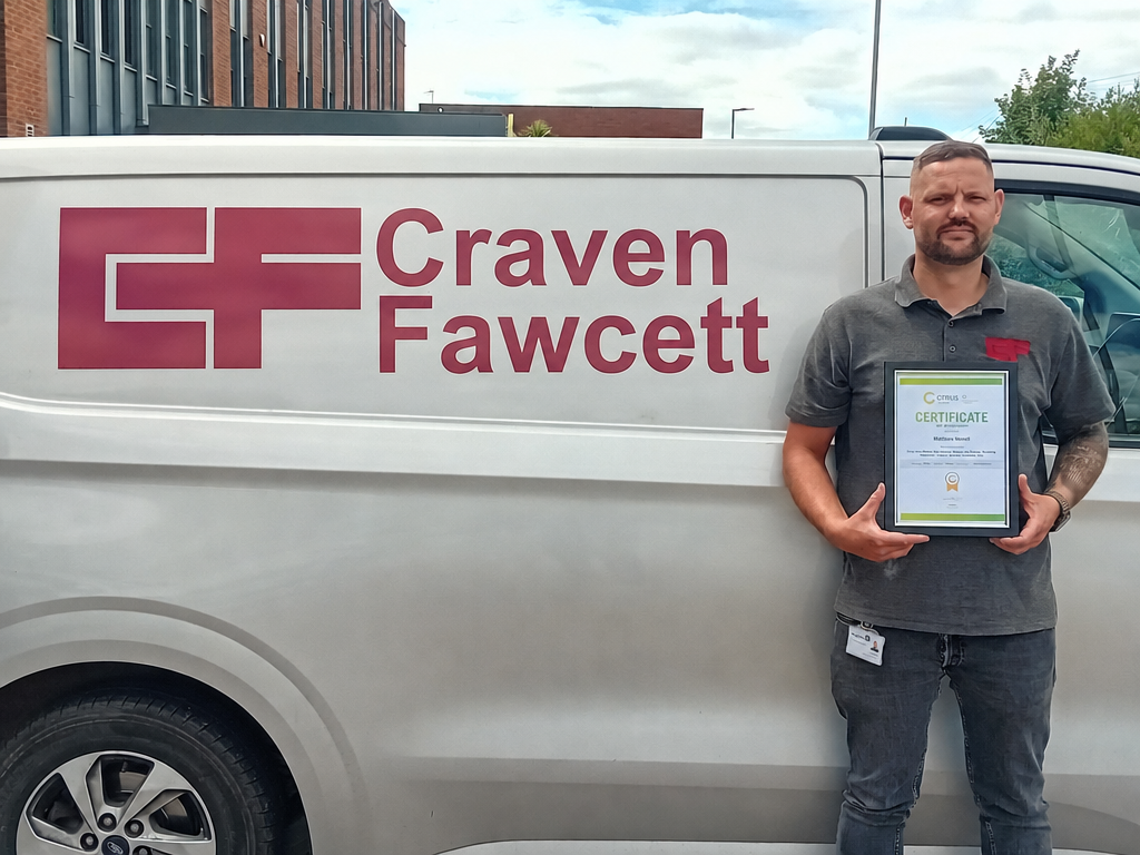Craven Fawcett Senior Engineer Matt Newitt, refreshes and passes Entry into Medium-Risk Confined Space with Escape Breathing Apparatus competences